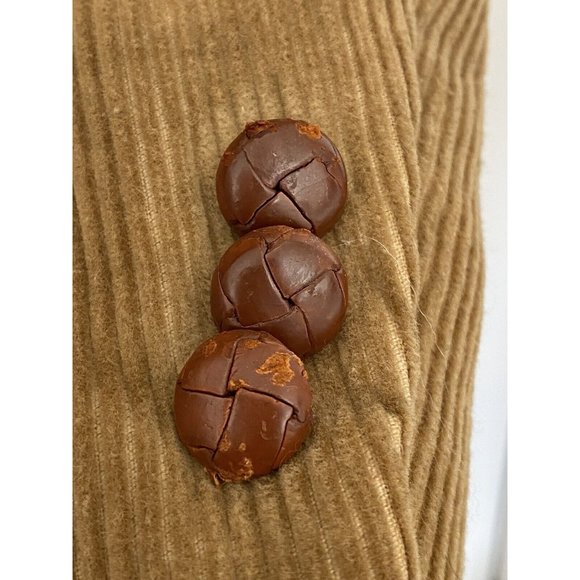 Garrison Park Men's 46R Vintage Tan Brown Corduroy Blazer W/ Elbow Patches - Picture 8 of 11